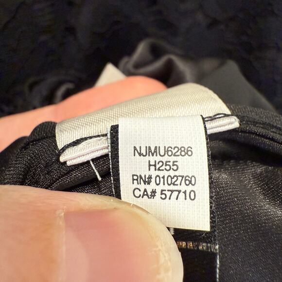 Kate Spade Black Lace Open-Back Fit & Flare Dress Size 10 Black NWT - Picture 10 of 14